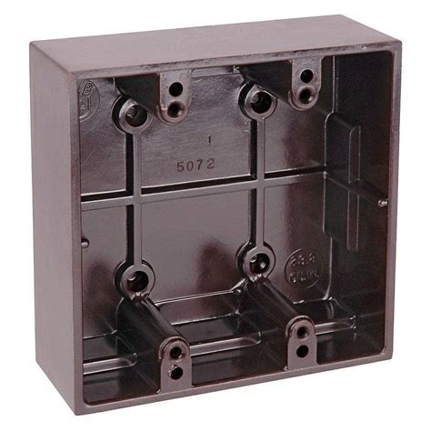 2 gang low profile surface mount electrical box|2 gang wiremold extension box.